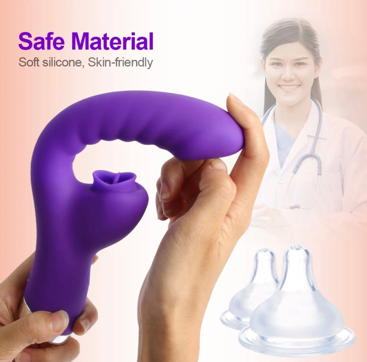 Vibrator with Clitoris Licker