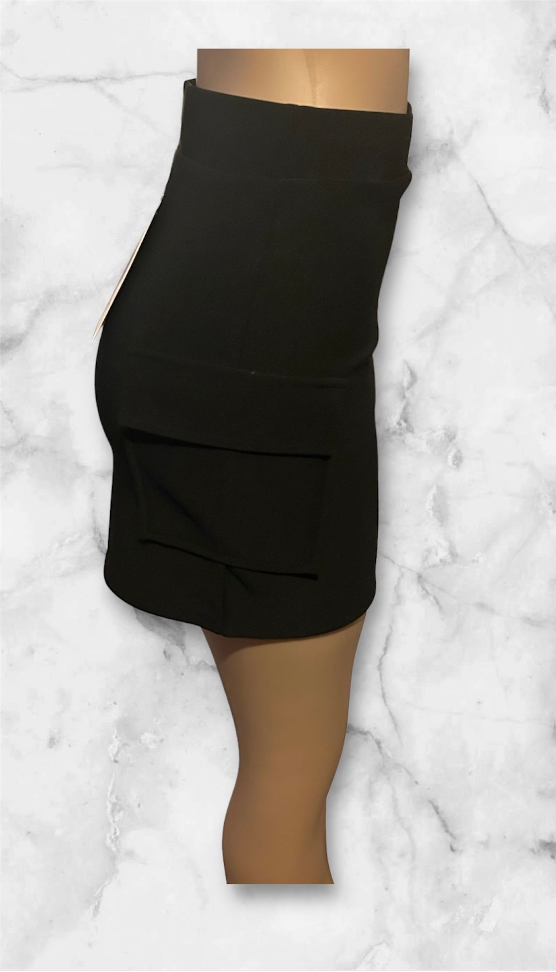 Black Pencil Skirt w/Pockets