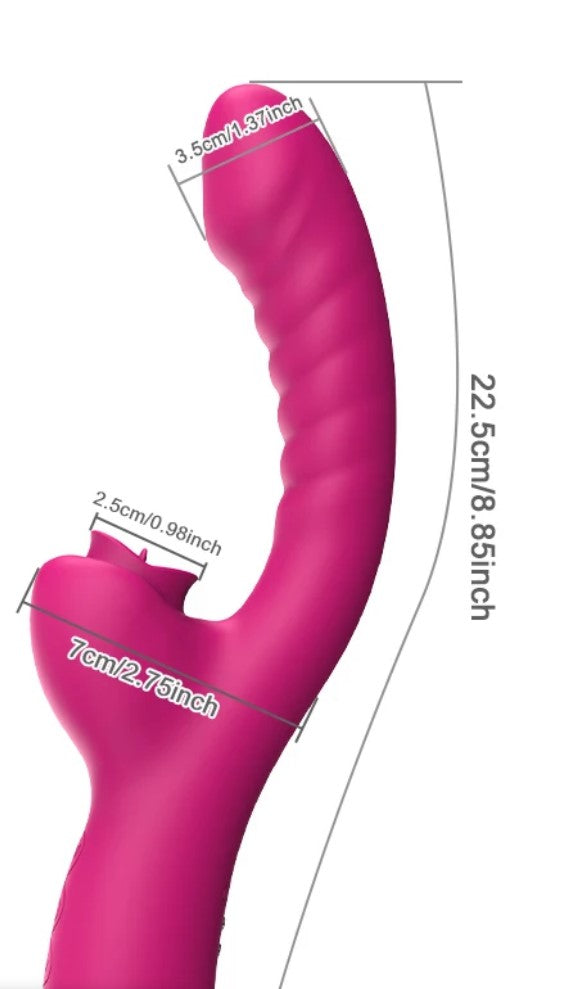 Vibrator with Clitoris Licker