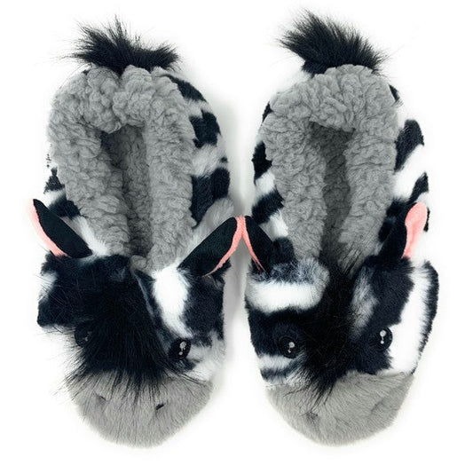 Cozy Zebra Slipper