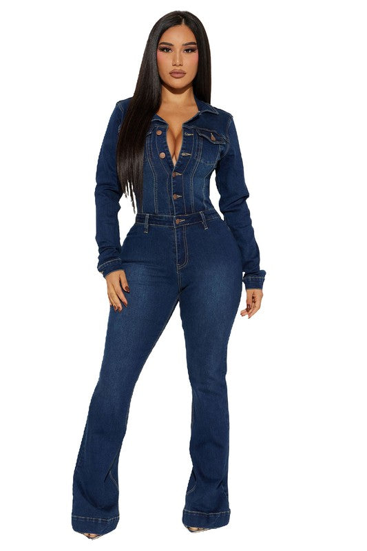 DENIM SEXY JUMPSUIT