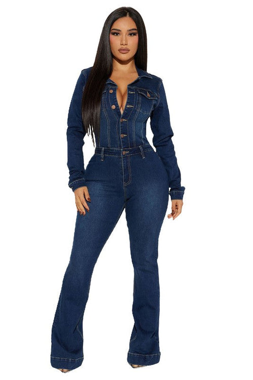 DENIM SEXY JUMPSUIT