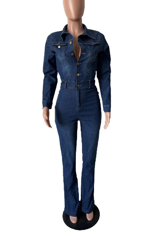 DENIM SEXY JUMPSUIT