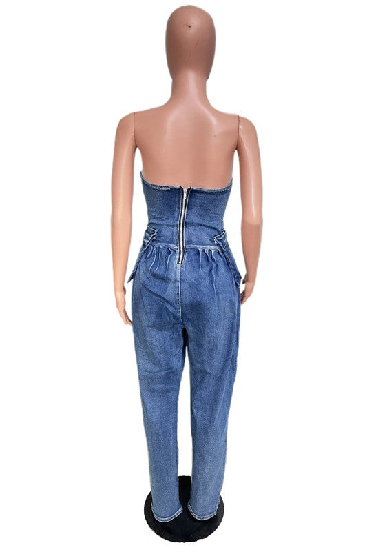 DENIM JUMPSUIT
