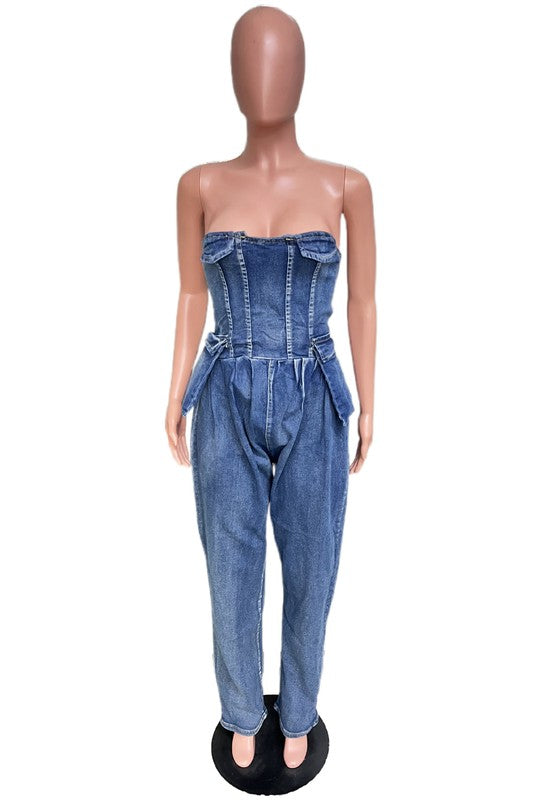 DENIM JUMPSUIT