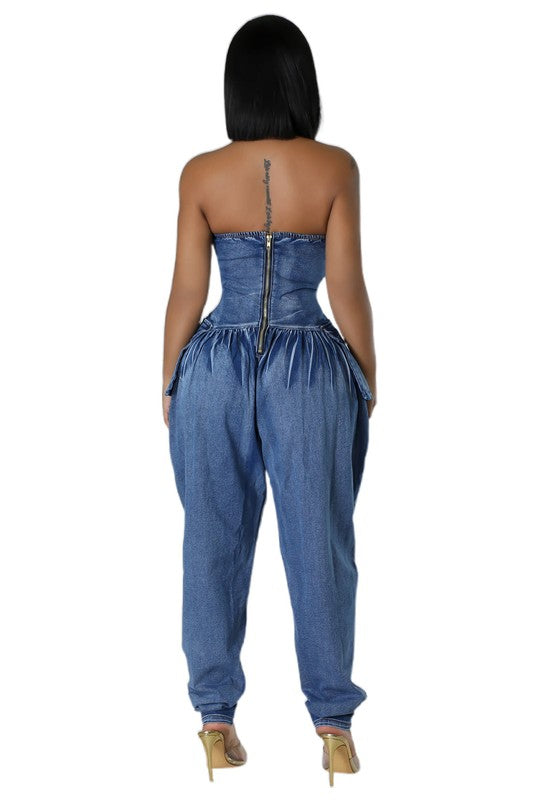 DENIM JUMPSUIT