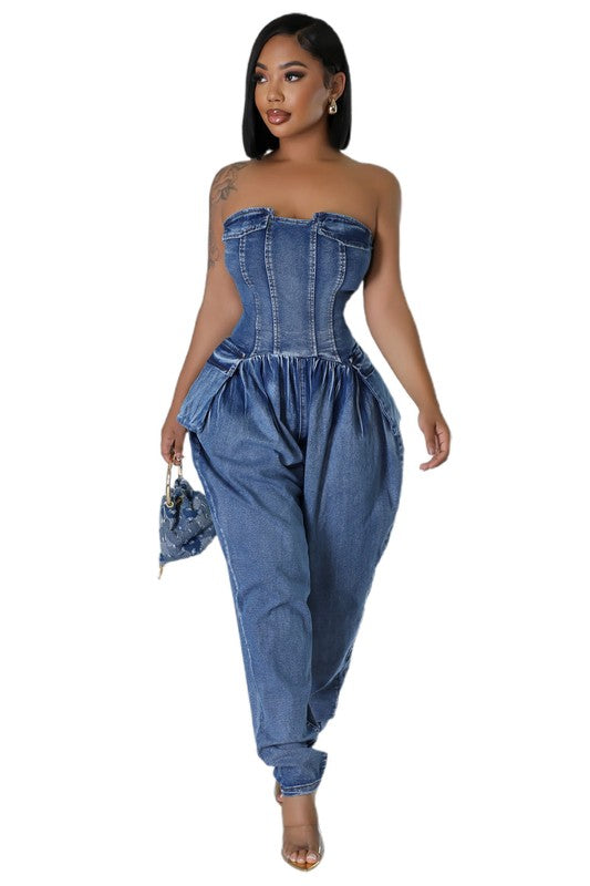 DENIM JUMPSUIT