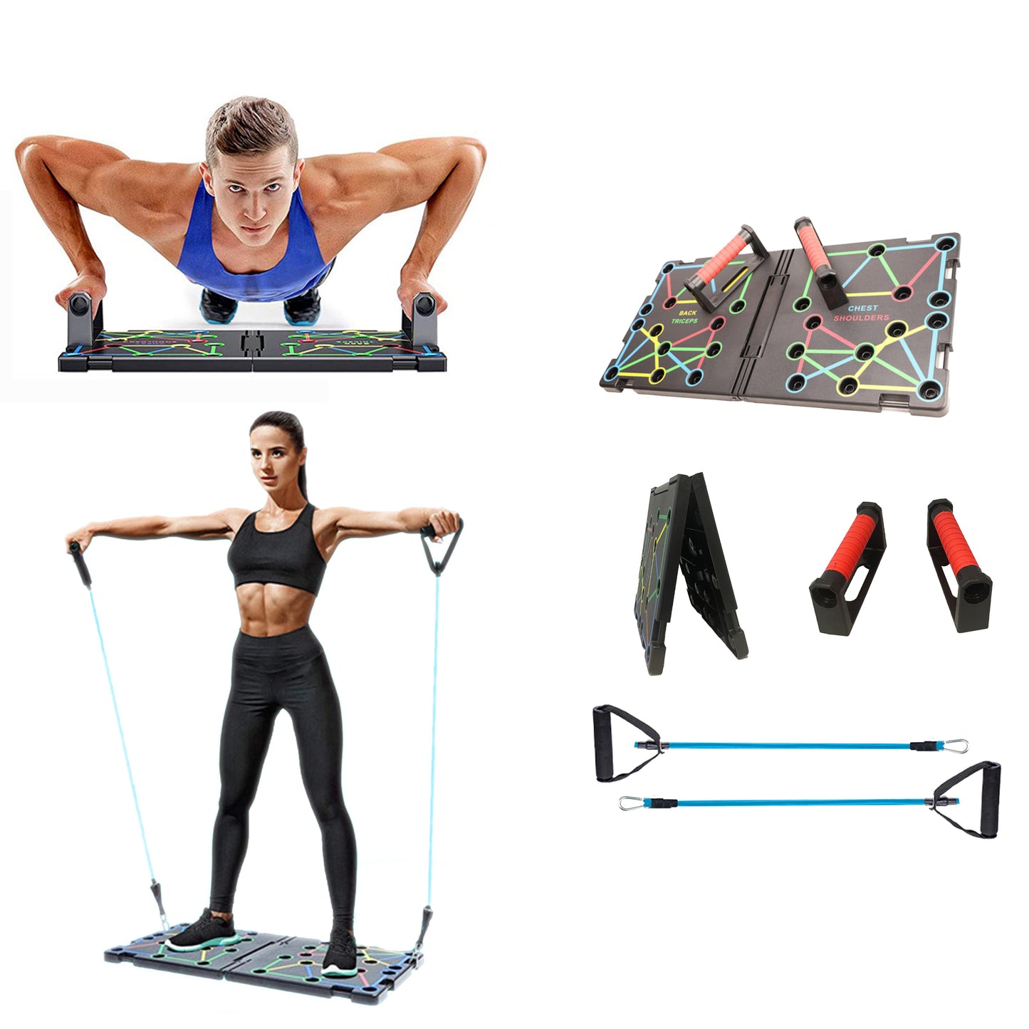 9 in 1 Push Up Rack Board System